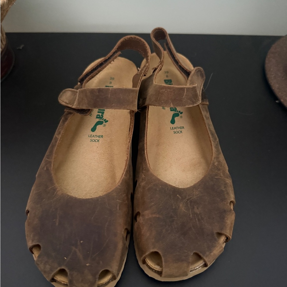 Brown Leather Women's Sandals
